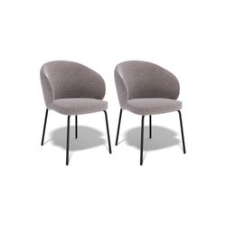 Комплект стульев 2шт KENNER 305SD черный/капучино микробукле