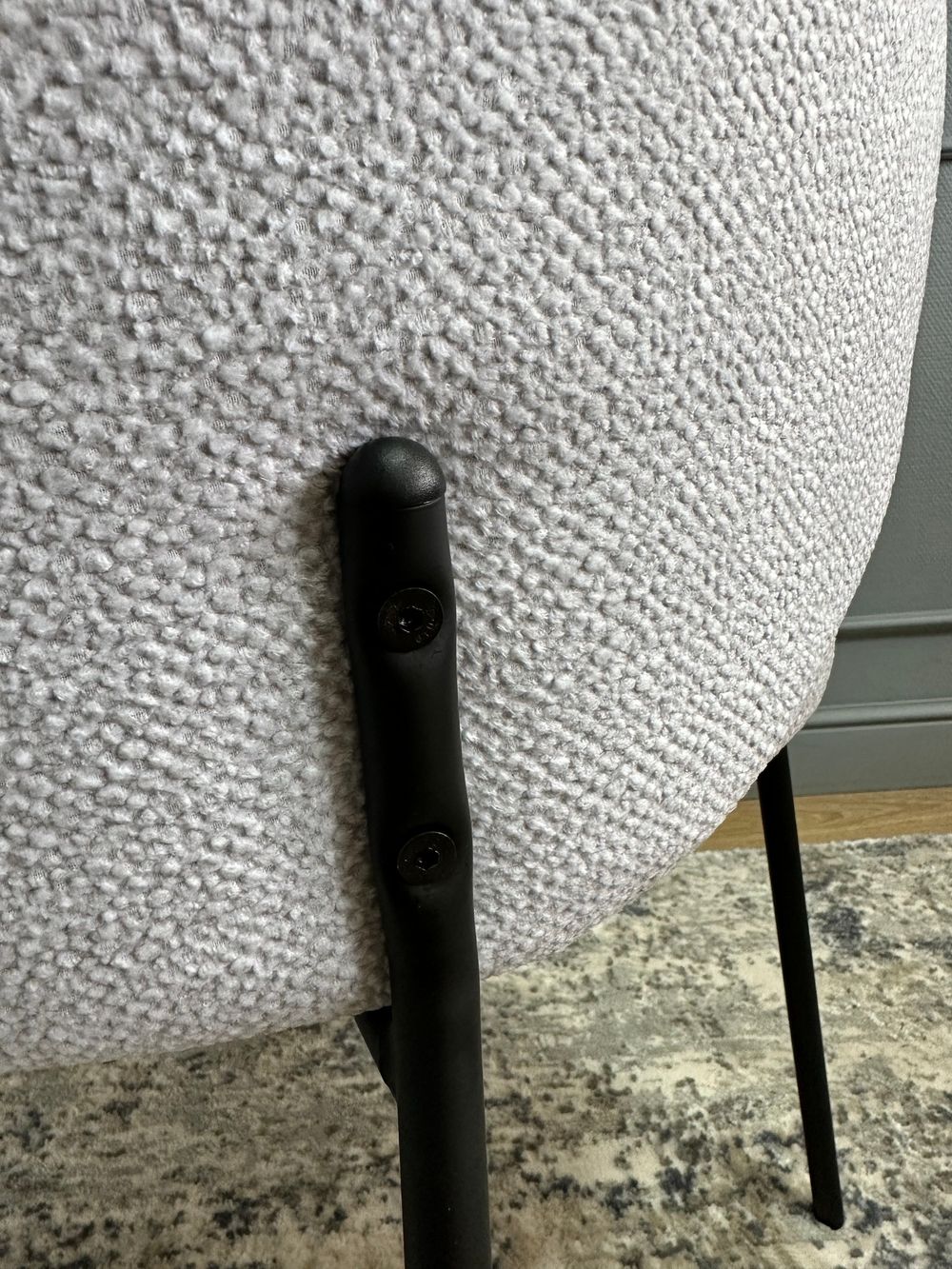 Комплект стульев 2шт KENNER 305SD черный/серебристый микробукле