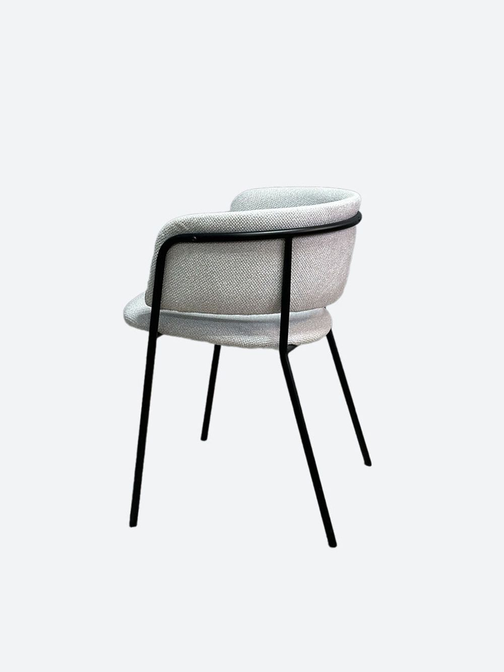 Стул KENNER 303SD черный/микробукле серебристый