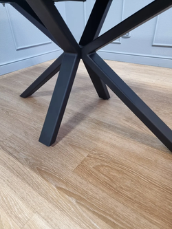 Стол KENNER ME1600 черный/керамика мрамор черный