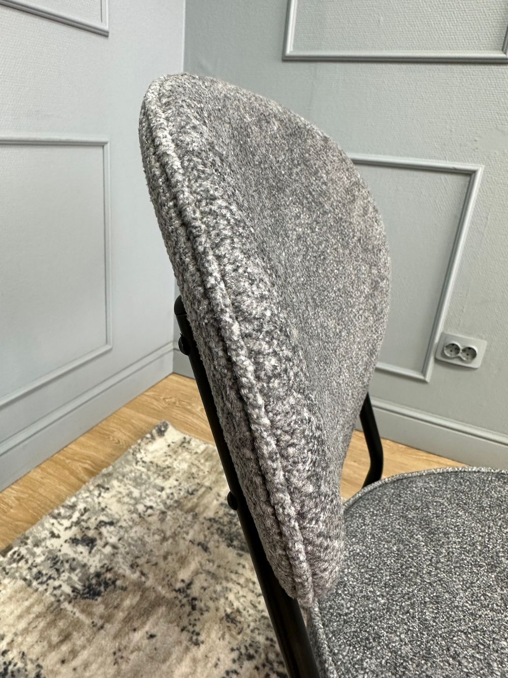 Комплект стульев 2шт KENNER 301SD черный/серый микробукле