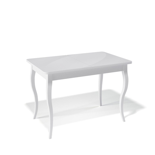 Стол KENNER 1100 С белый/стекло белое глянец