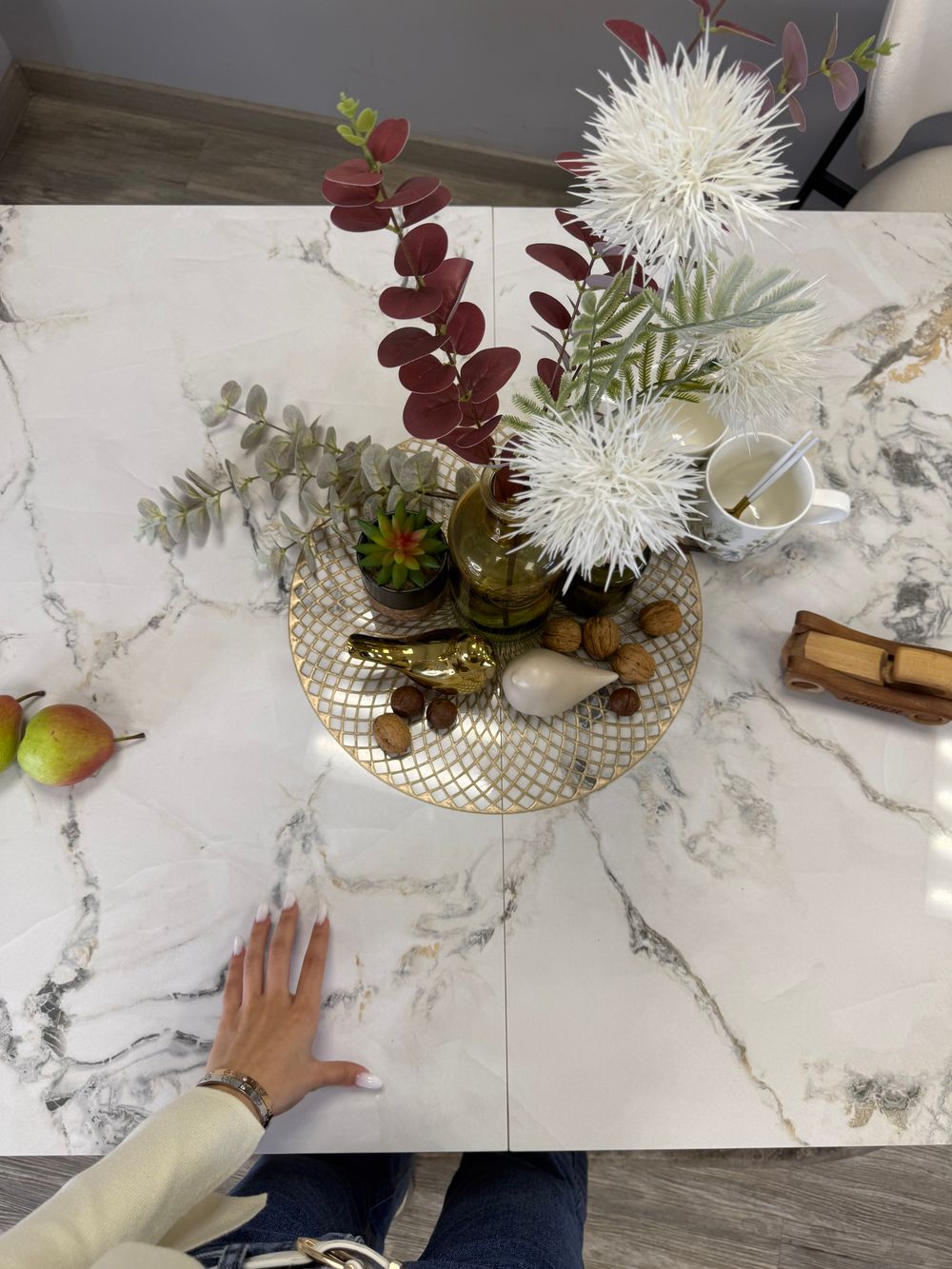 Стол Kenner LDs1600, черный/керамика SHAKESPEARE BLACK