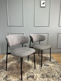 Комплект стульев 2шт KENNER 309SD черный/микробукле серый