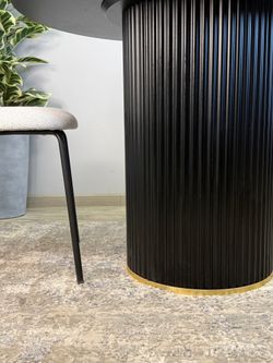 Стол KENNER LD1000 черный/керамика гранит арктический глянец