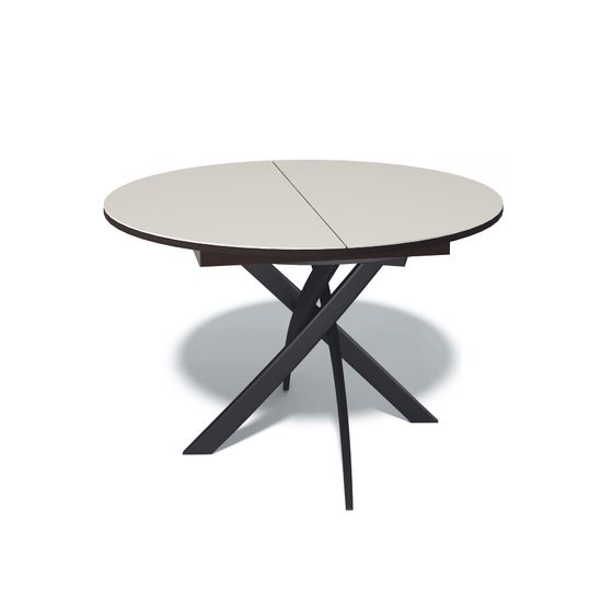 Стол KENNER B1100 венге/стекло крем сатин