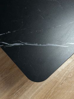 Стол KENNER DK1200 черный/керамика мрамор черный