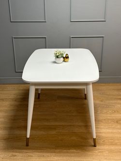 Стол KENNER K1200 белый/стекло белое сатин