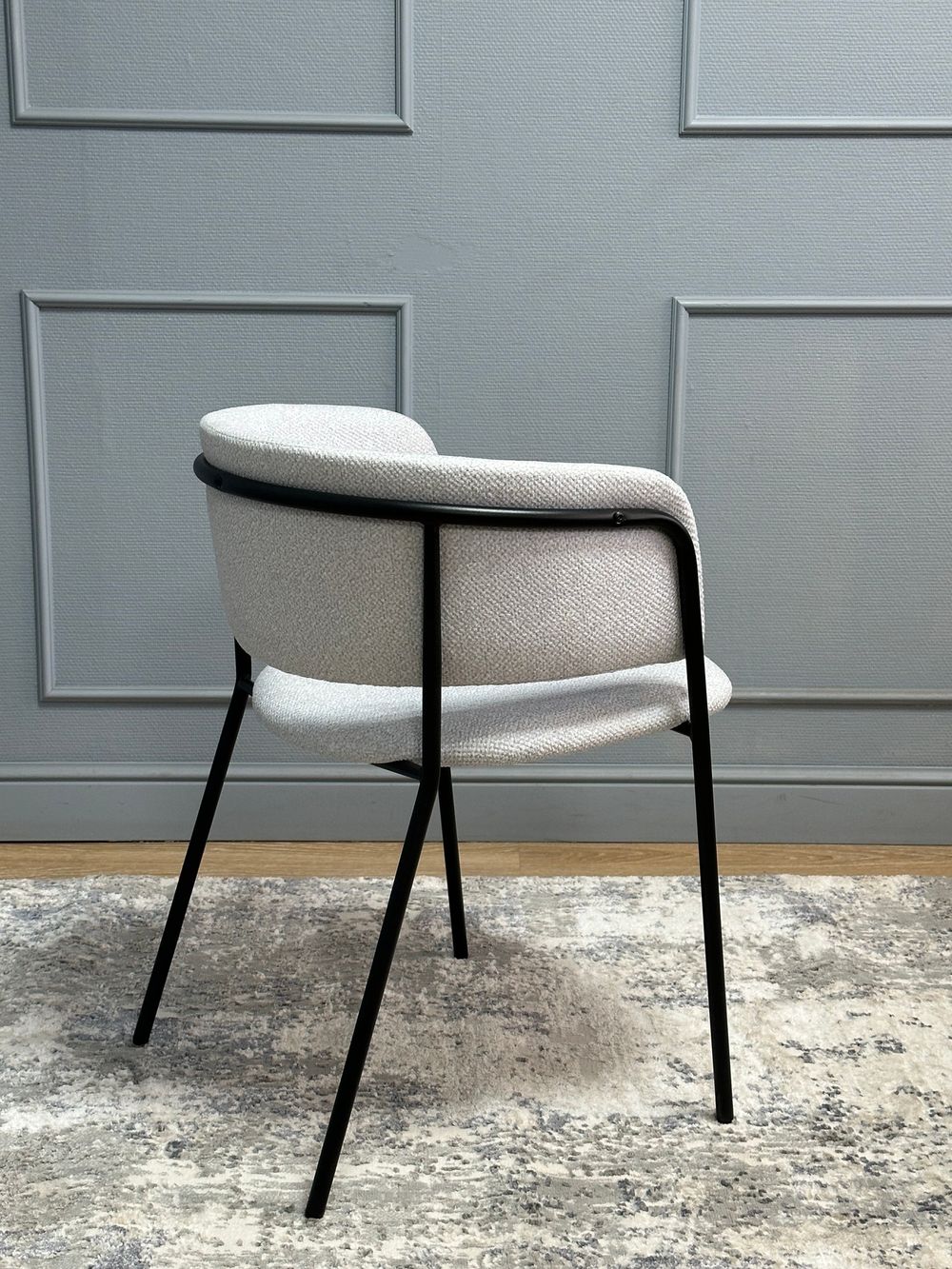 Комплект стульев 2шт KENNER 303SD черный/микробукле серебристый