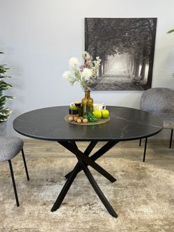 Стол KENNER R900 черный/керамика черная