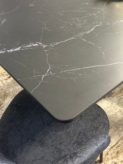 Стол KENNER DM1550 черный/керамика черная