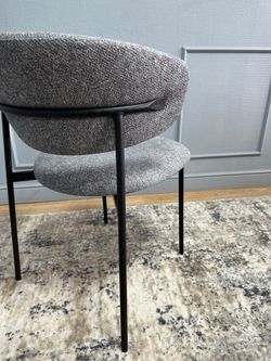 Комплект стульев 2шт KENNER 309SD черный/микробукле серый