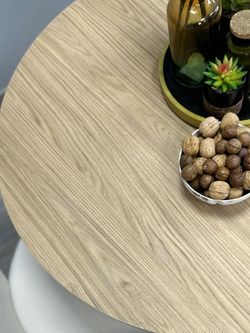 Стол Kenner DO1100, белый/дуб натуральный