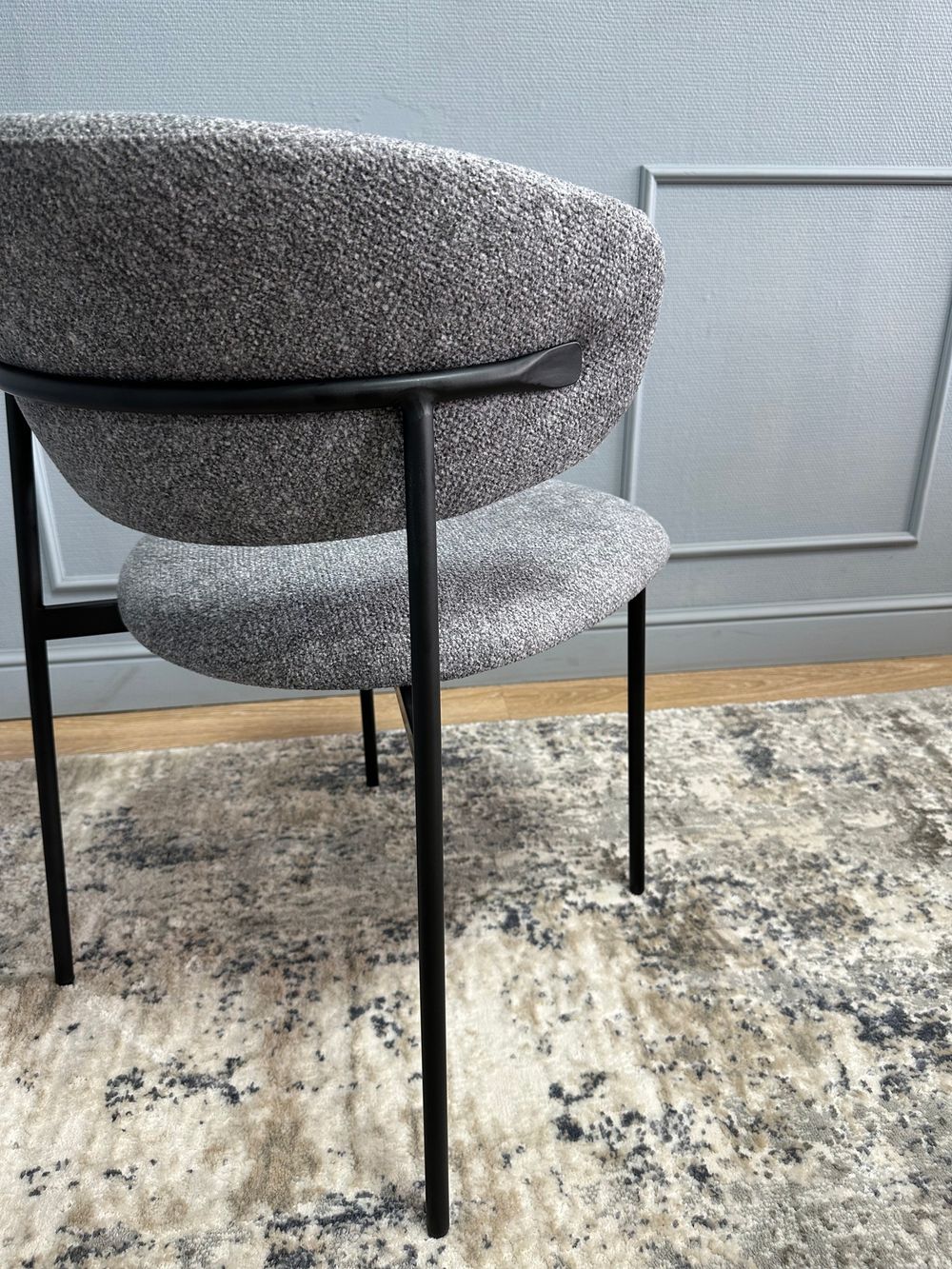 Комплект стульев 2шт KENNER 309SD черный/микробукле серый