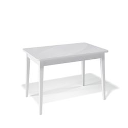 Стол KENNER 1100 М белый/стекло белое сатин