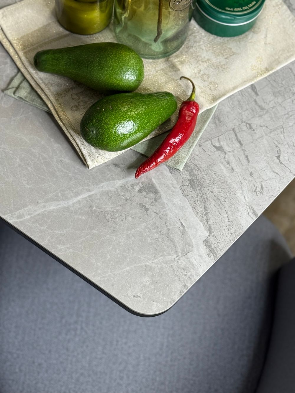 Стол KENNER BR1300 черный/керамика NEW ARMANI GRAY