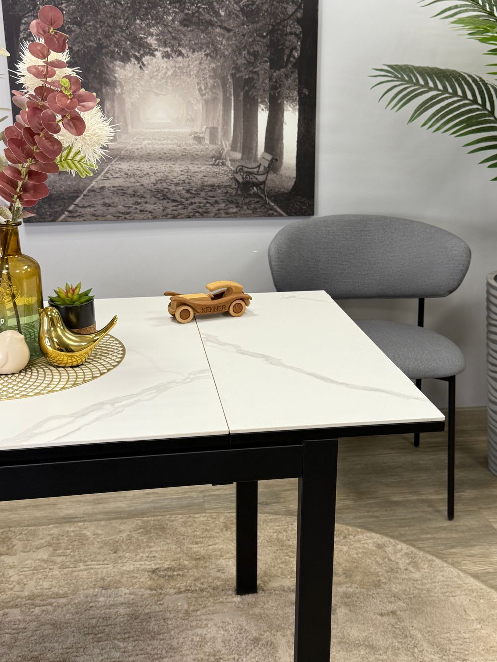 Стол KENNER LK1000 черный/керамика NEW ARMANI GRAY
