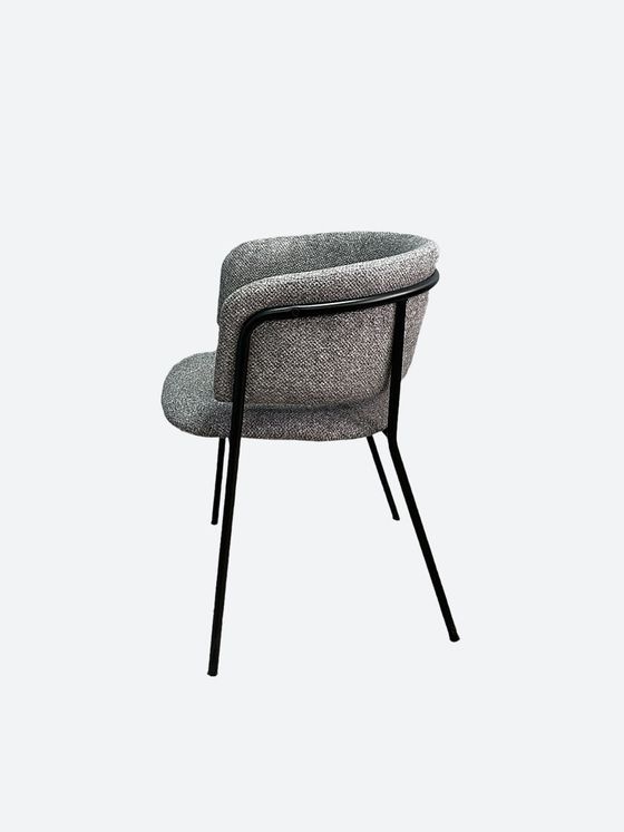 Стул KENNER 303SD черный/микробукле серый