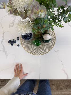 Стол Kenner AK1200, белый/керамика GLORIA WHITE арт.170190