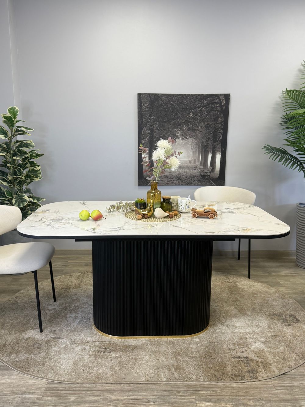 Стол Kenner LDs1600, белый/керамика TIANSHAN WHITE