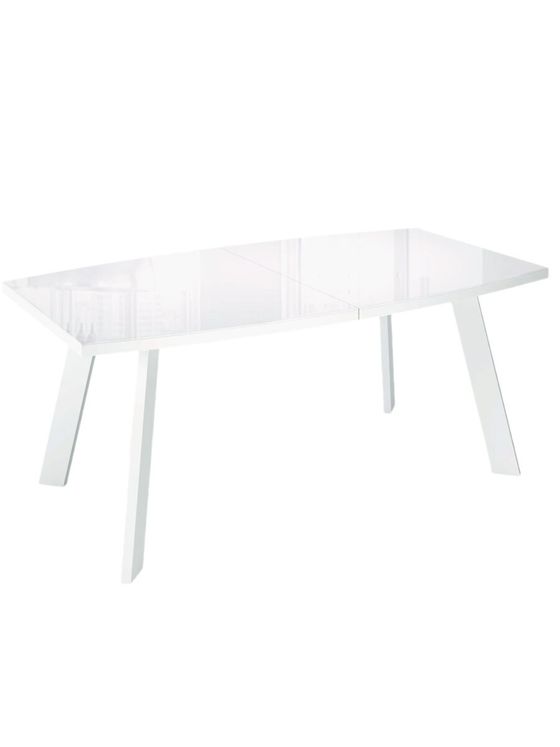 Стол KENNER SL1600 белый/стекло белое глянец