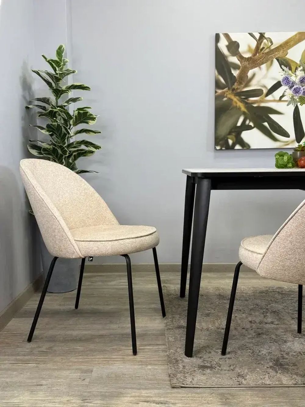 Стул KENNER 176SD черный/бежевый