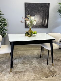 Стол KENNER 1100K венге/стекло белое глянец