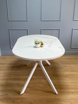 Стол KENNER DO1100 белый/керамика мрамор белый