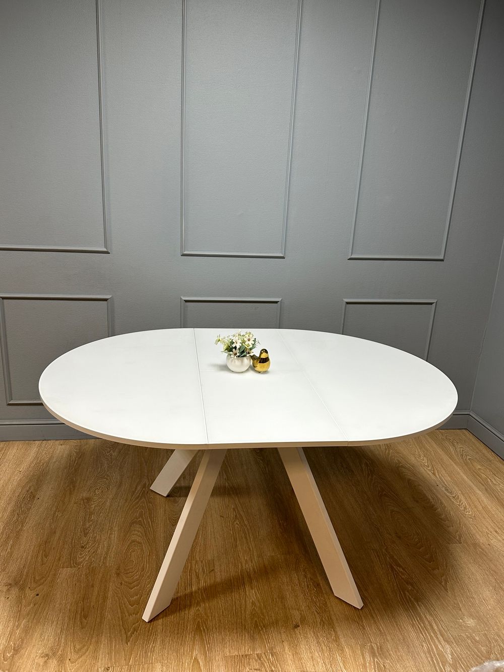 Стол KENNER RL1100 белый/стекло белое сатин