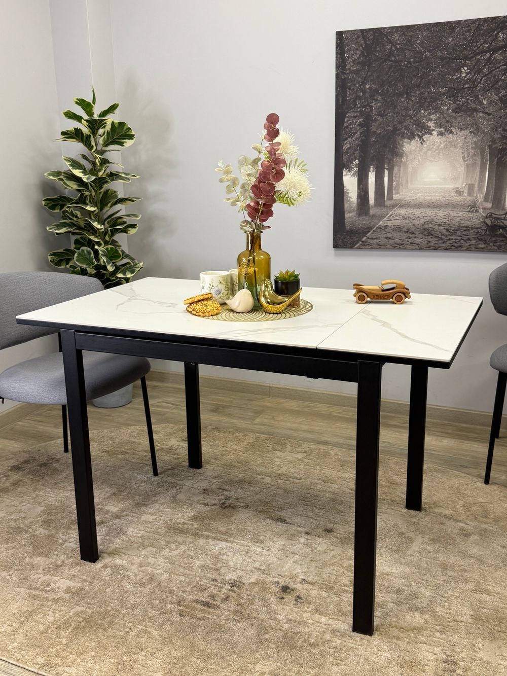 Стол KENNER LK1000 черный/керамика NEW ARMANI GRAY