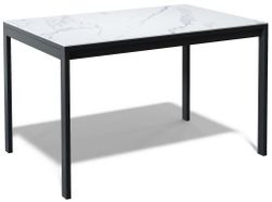 Стол Kenner LK1400, черный/керамика GLORIA WHITE 170190