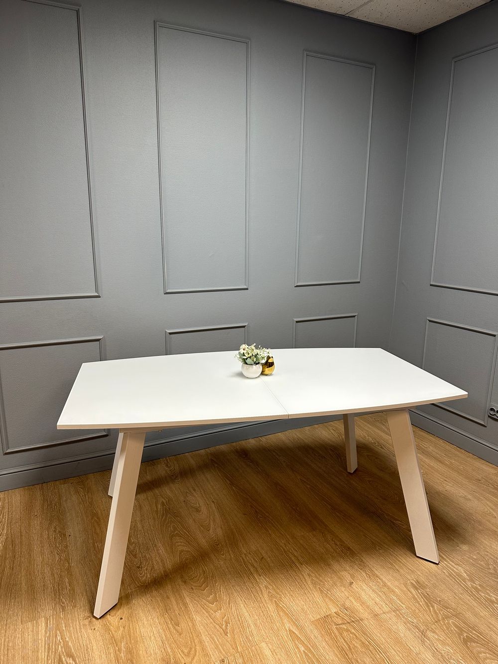 Стол KENNER SL1600 белый/стекло белое сатин