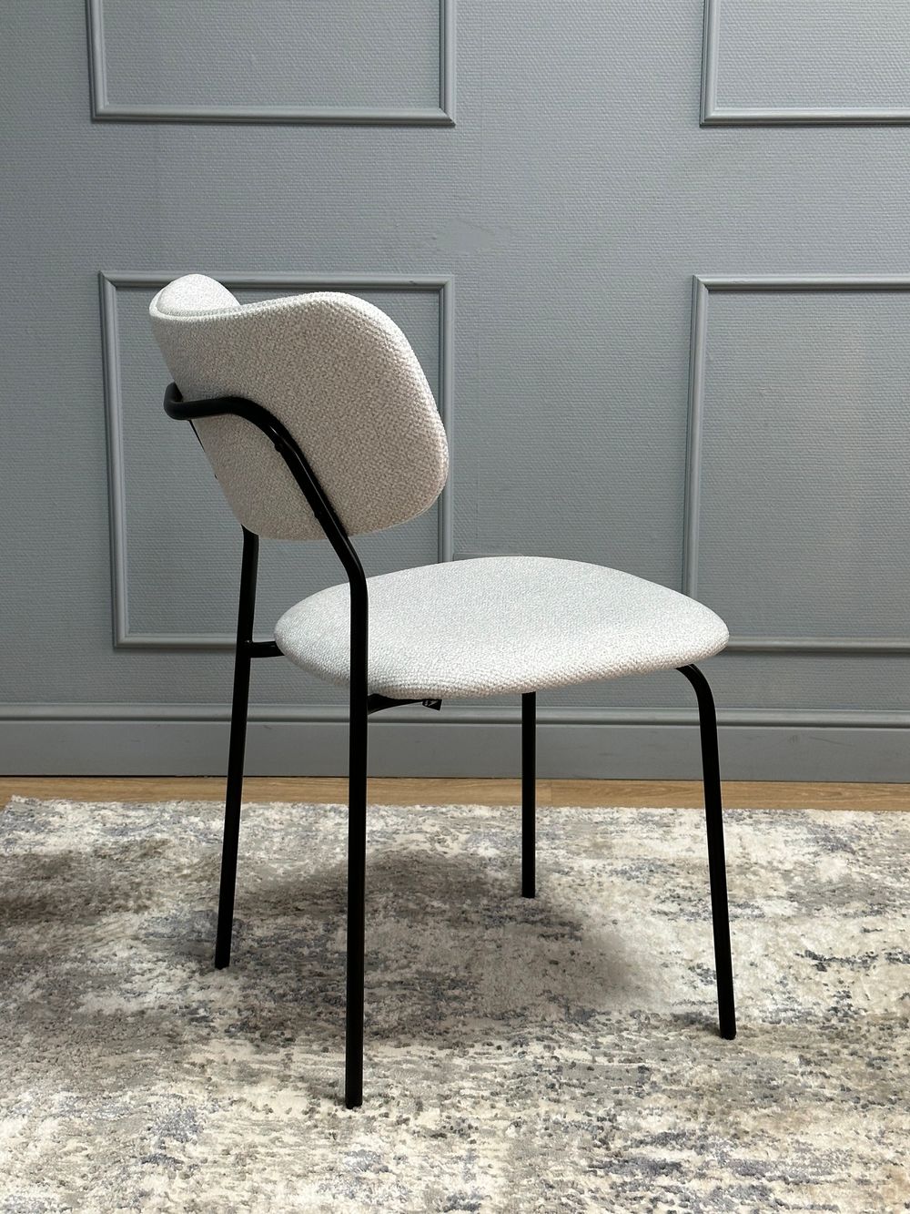 Комплект стульев 2шт KENNER 302SD черный/серебристый микробукле