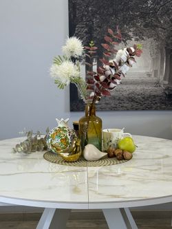 Стол KENNER RL1100 белый/керамика белая глянец