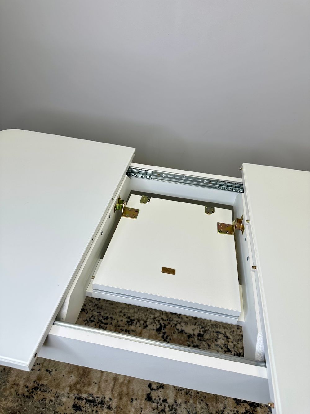 Стол KENNER 900 М белый/стекло белое глянец