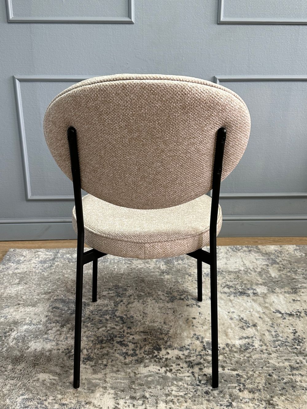 Комплект стульев 2шт KENNER 301SD черный/бежевый микробукле