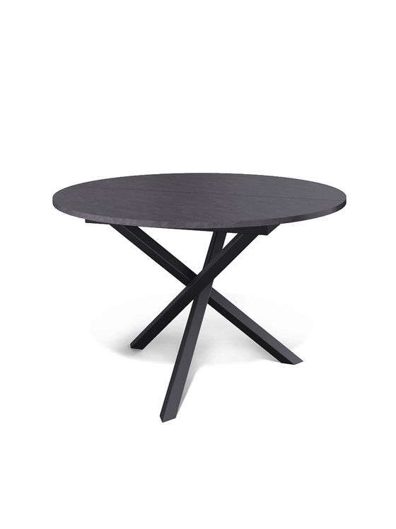 Стол KENNER DR1100 черный/сланец черный