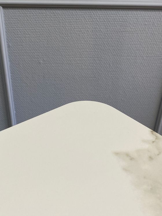 Стол KENNER AA1200 черный/керамика мрамор белый