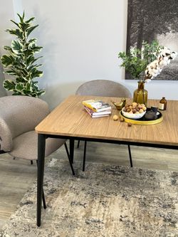 Стол KENNER KS1200 черный/дуб коричневый