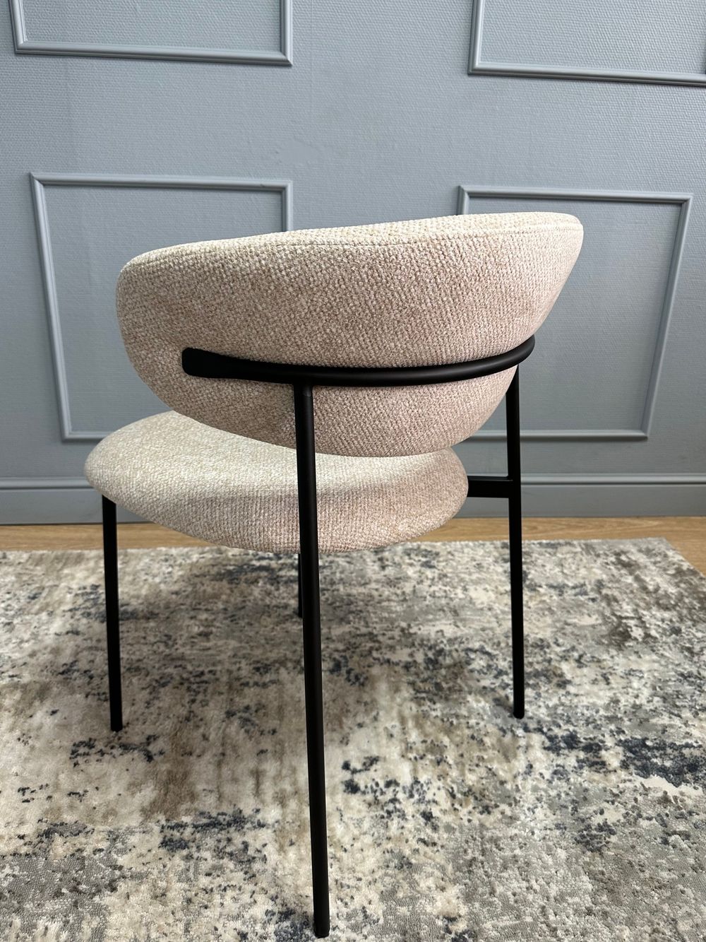 Комплект стульев 2шт KENNER 309SD черный/микробукле бежевый