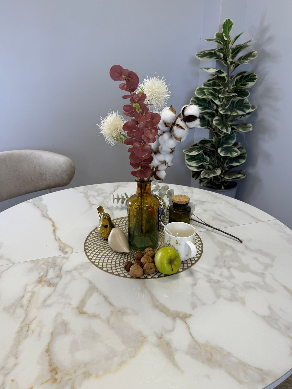 Стол KENNER RL1100 белый/керамика белая глянец