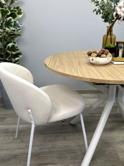 Стол Kenner DO1100, белый/дуб натуральный