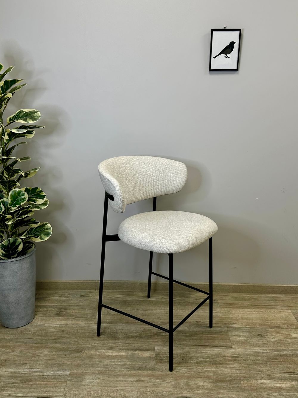 Стул Kenner 309SD барный черный/ткань O01