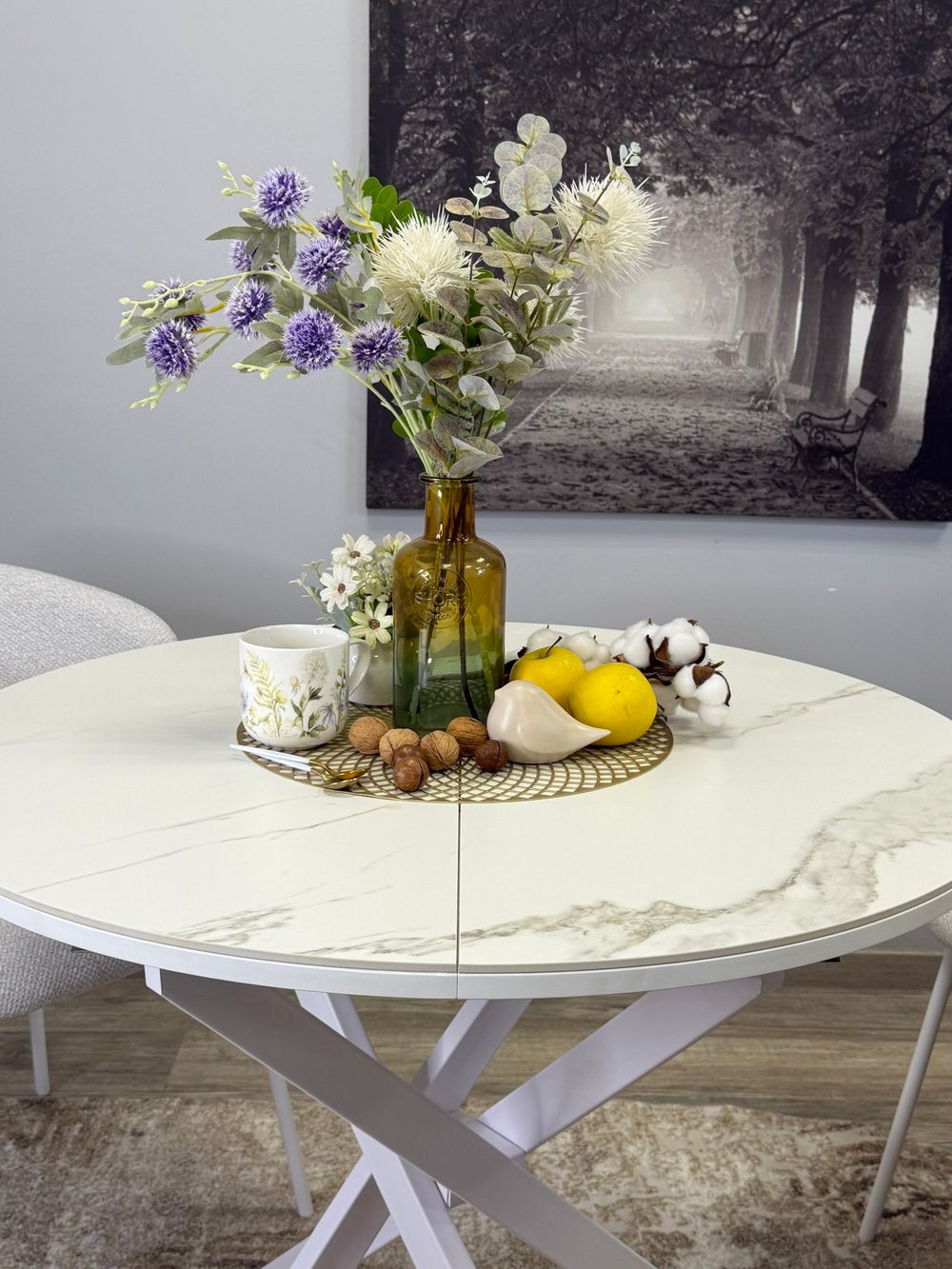 Стол KENNER R1000s белый/керамика белая