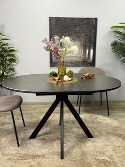 Стол KENNER AR1000 черный/керамика темно-серая