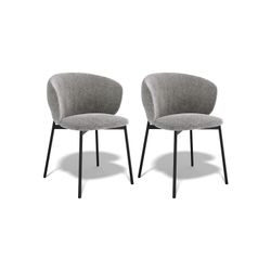 Комплект стульев 2шт KENNER 306SD черный/серый