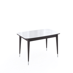 Стол KENNER K1200 венге/стекло белое сатин