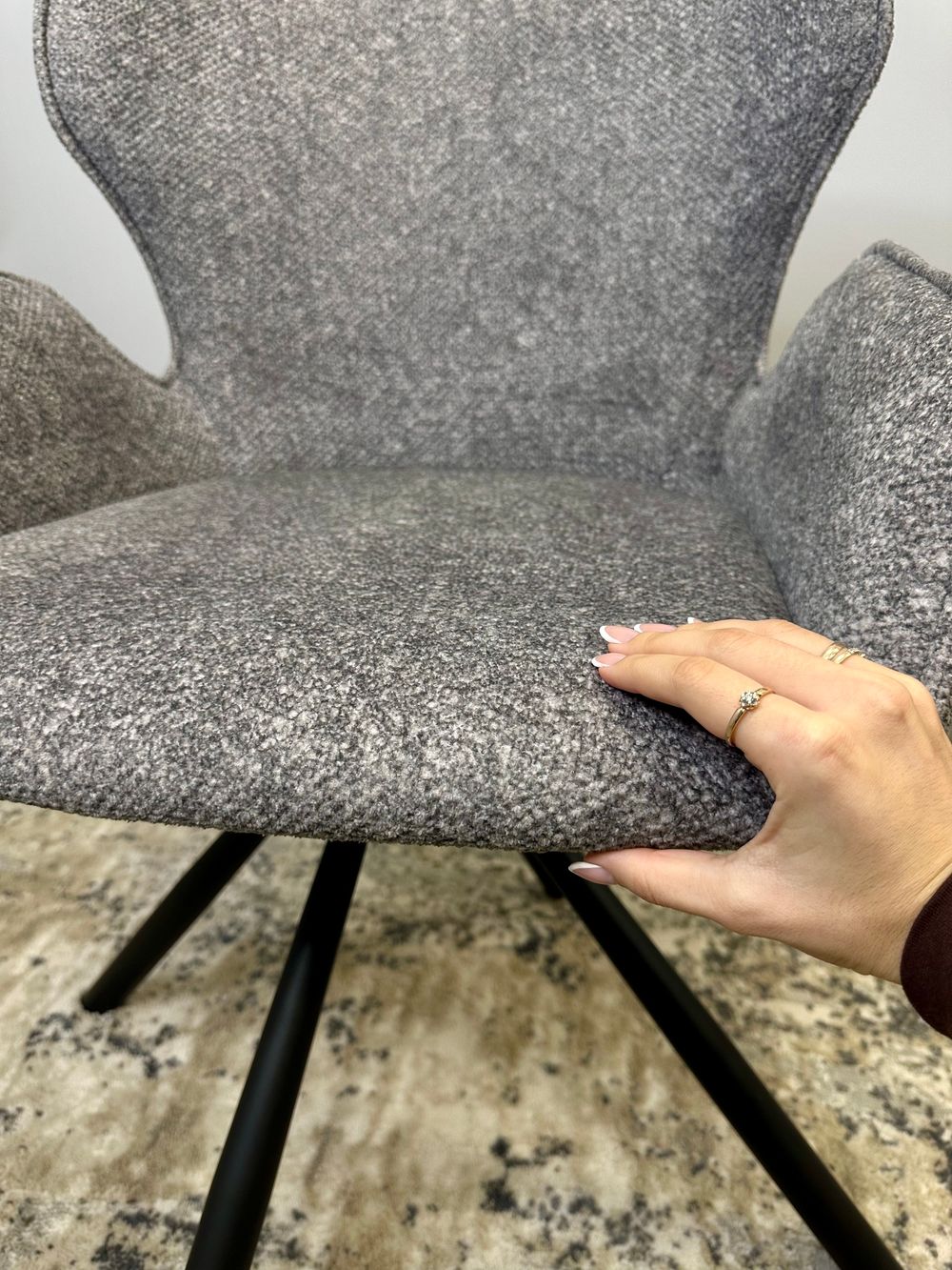 Стул KENNER 311SD черный/серый