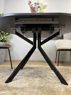 Стол KENNER DO1300 черный/керамика черная