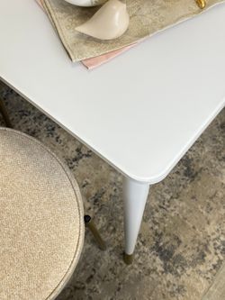 Стол KENNER 900K белый/стекло белое сатин